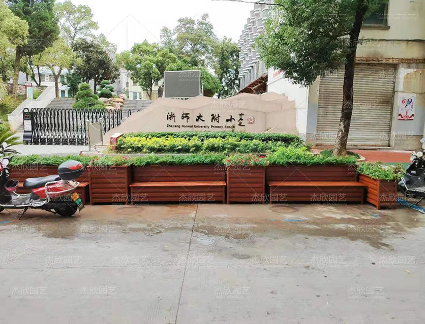 學(xué)?；ㄏ渚G化、座椅休息案例