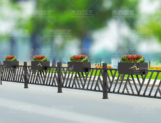 國風(fēng)時代不銹鋼道路花箱護(hù)欄鈑金花箱