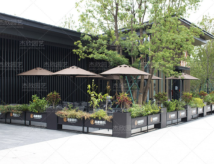 步行街花箱餐飲服飾定制花箱