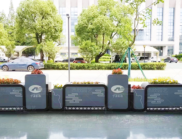 不銹鋼花箱定制花箱廠家山水輕鉤花箱