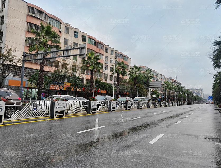 不銹鋼花箱花箱護欄江西廣豐案例